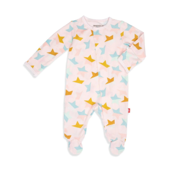 Magnificent Baby Magnetic Me: Magnetic Footie - Starstruck Pink (Modal)