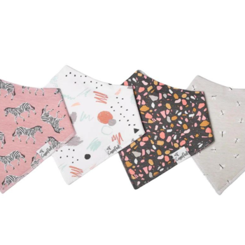 Copper Pearl Copper Pearl: Bandana Bib 4pk - Zella