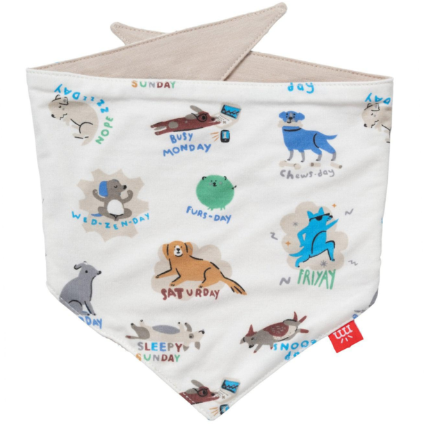 Magnificent Baby Magnetic Me: Dog Bandana Bib - Dog Days (modal)