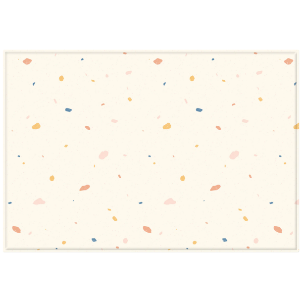 Parklon Parklon: Double Sided Floor Mat - Jelly Terrazzo/Grey Beige (Medium)