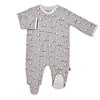 Magnificent Baby Magnetic Me: Magnetic Footie - Baa Baa Baby - Grey