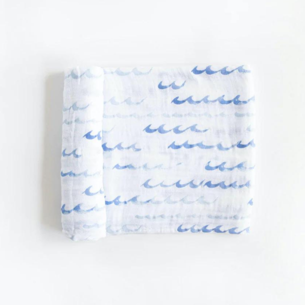 Little Unicorn Little Unicorn: Cotton Muslin Swaddle - High Tide