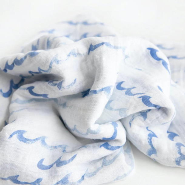 Little Unicorn Little Unicorn: Cotton Muslin Swaddle - High Tide