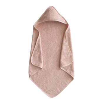 Mushie Mushie: Organic Cotton Baby Hooded Towel - Blush