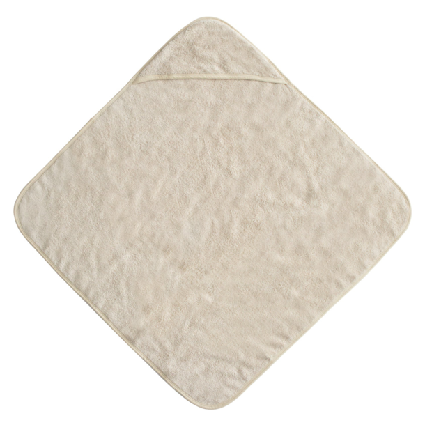 Mushie Mushie: Organic Cotton Baby Hooded Towel - Fog