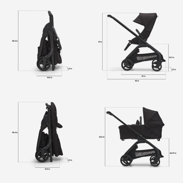 Bugaboo Bugaboo: Dragonfly Stroller Seat/Bassinet Complete -