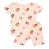 Kyte Clothing Kyte: Toddler Short-Sleeve Pajama Set - Peach