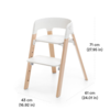 Stokke Stokke: Black Steps High Chair with Natural Legs Bundle