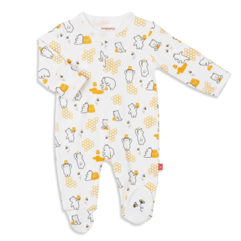 Magnificient Baby Magnetic Me: Magnetic Footie - Honey Bee Mine