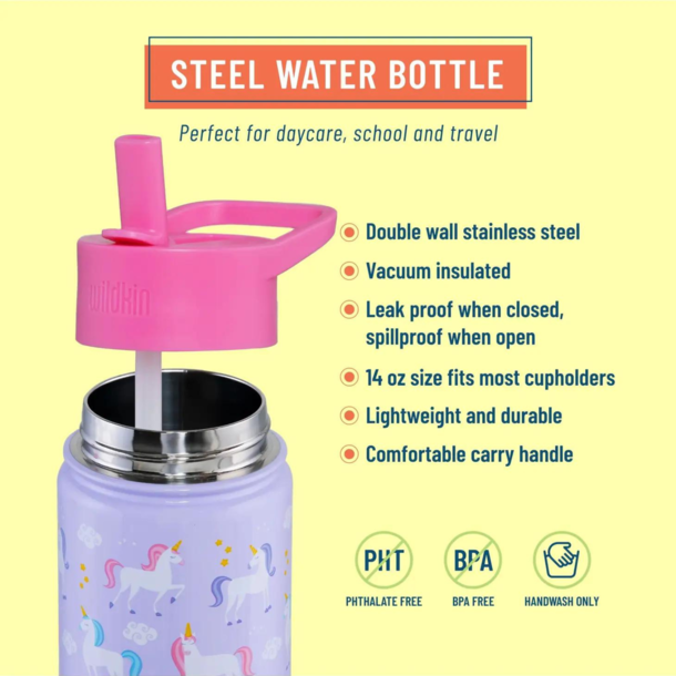 Wildkin Wildkin: 14oz Stainless Steel Water Bottle