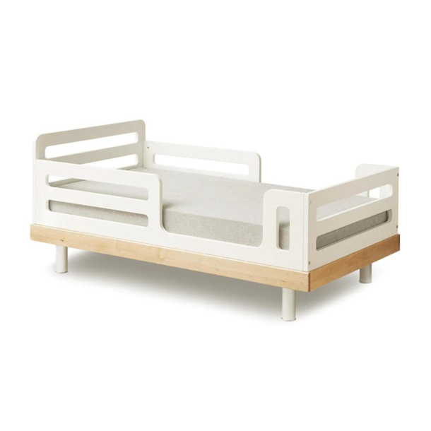 Oeuf Classic Collection Toddler Bed - White/Birch Finish