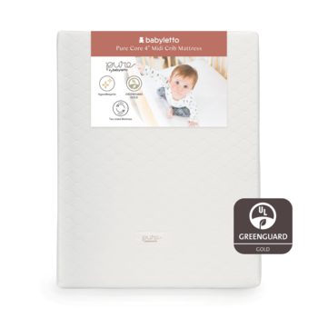 Million Dollar Baby MDB: Pure Core 4" Midi Crib Mattress w/ Hybrid Cover