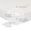 Million Dollar Baby MDB: Pure Core 4" Midi Crib Mattress w/ Hybrid Cover