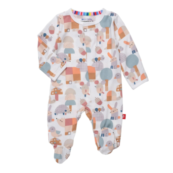 Magnificent Baby Magnetic Me: Magnetic Footie - Willow Grove (Modal)