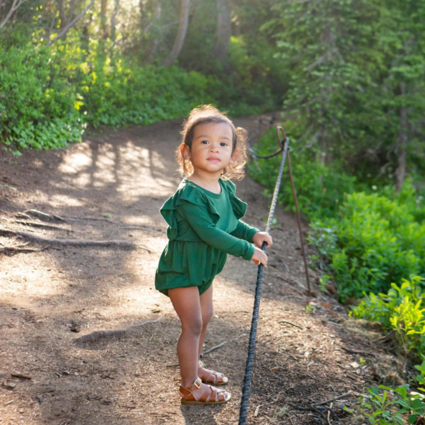 Kyte Clothing Kyte: Long Sleeve Bubble Romper - Forest