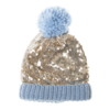 Rockahula Kids (Faire) Shimmer Sequin Knitted Hat - Blue (3-6Y)