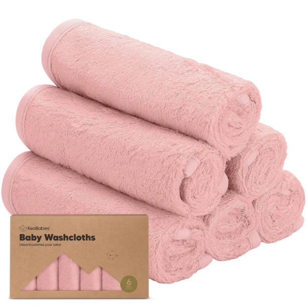 KeaBabies Keababies: Bamboo Washcloths (Solids) -