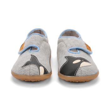 See Kai Run SKR: Cruz Indoor Shoe - Gray Jersey Orca