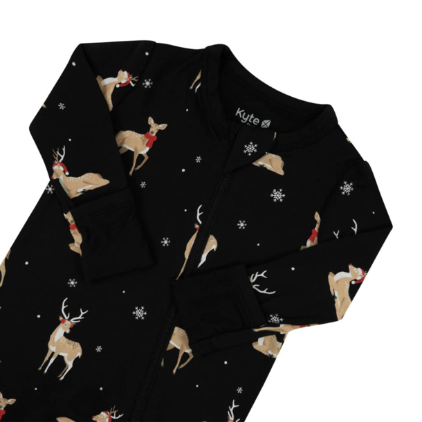 Kyte Clothing Kyte: Zipper Romper - Midnight Deer