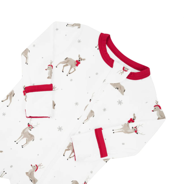 Kyte Clothing Kyte: Zipper Romper - Cloud Deer