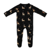 Kyte Clothing Kyte: Zipper Footie - Midnight Deer Kyte Clothing Kyte: Zipper Footie - Midnight Deer