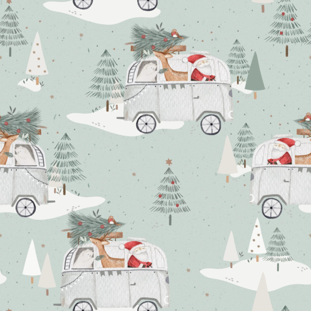 Little Joy Co Little Joy: Zipper Romper - Santa
