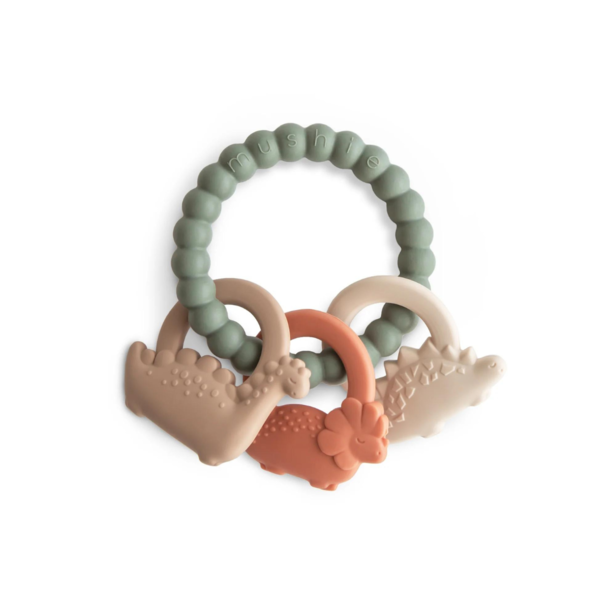 Mushie Mushie: Dino Teething Ring