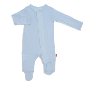 Magnificient Baby Magnetic Me: Magnetic Footie - Baby Blue (Modal)