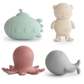Mushie Mushie: Sea Life Mold Free Bath Play Set