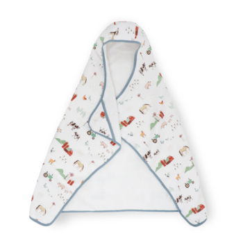 Little Unicorn Little Unicorn: Baby Muslin Towel - Farmyard