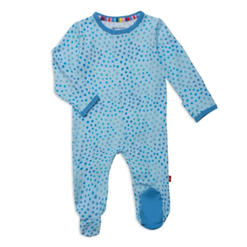 Magnificent Baby Magnetic Me: Magnetic Footie - Blue Sparkle