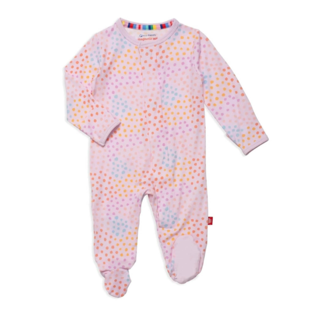 Magnificent Baby Magnetic Me: Magnetic Footie - Pink Sparkle