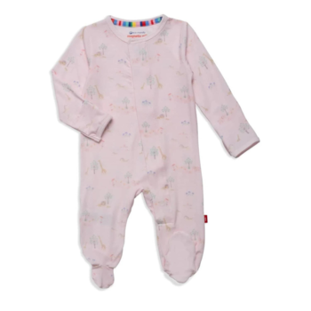 Magnificient Baby Magnetic Me: Magnetic Footie - Pink Safari