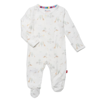 Magnificient Baby Magnetic Me: Magnetic Footie - White Safari (Modal)