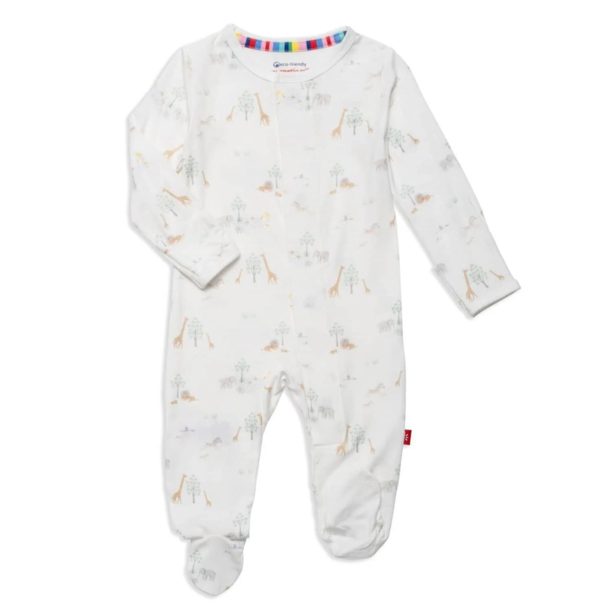 Magnificient Baby Magnetic Me: Magnetic Footie - White Safari (Modal)