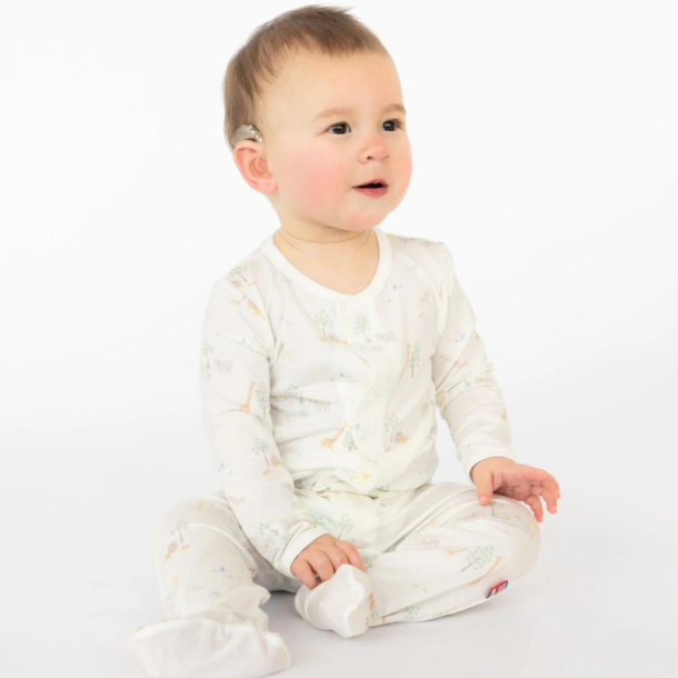 Magnificient Baby Magnetic Me: Magnetic Footie - White Safari (Modal)