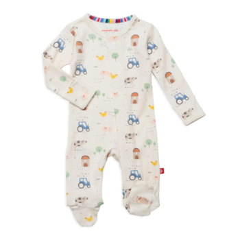 Magnificient Baby Magnetic Me: Magnetic Footie - Pasture Bedtime