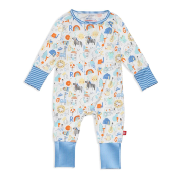 Magnificent Baby Magnetic Me: Magnetic Convertible Coverall  - Alpha Pop (Modal)