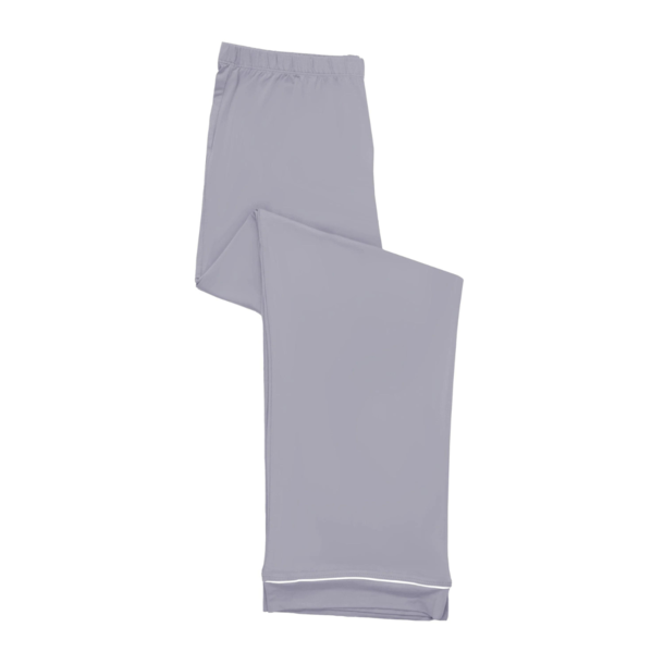 Kyte Clothing Kyte: Women's Long Sleeve PJ Set - Haze/Cloud Trim