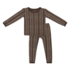 Kyte Clothing Kyte: Toddler Long-Sleeve PJ Set - Espresso Herringbone