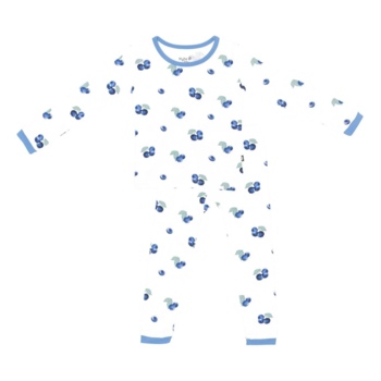 Kyte Clothing Kyte: Toddler Long-Sleeve PJ Set - Blueberry