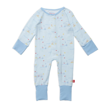 Magnificent Baby Magnetic Me: Magnetic Convertible Coverall - Sail-ebrate (Modal)