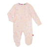 Magnificent Baby Magnetic Me: Magnetic Footie - Coral Floral (Modal)