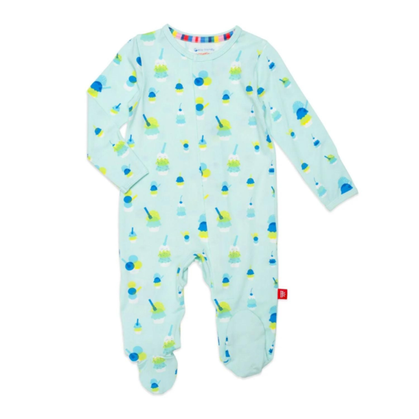 Magnificient Baby Magnetic Me: Magnetic Footie - Green Sundae Funday (Modal)
