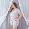 Kyte Clothing Kyte: Womens Short Sleeve PJ Set - Cherry Blossom