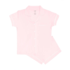 Kyte Clothing Kyte: Womens Short Sleeve PJ Set - Sakura w/ Cloud Trim