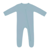 Kyte Clothing Kyte: Zipper Footie - Dusty Blue