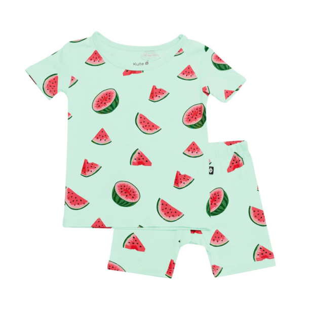 Kyte Clothing Kyte: Toddler Short-Sleeve PJ Set - Watermelon