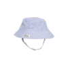 Flap Happy Flap Happy: Cotton Bucket Hat - Chambray Seersucker Flap Happy Flap Happy: Cotton Bucket Hat - Chambray Seersucker