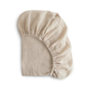 Mushie Mushie: Extra Soft Muslin MINI Crib Sheet - Fog